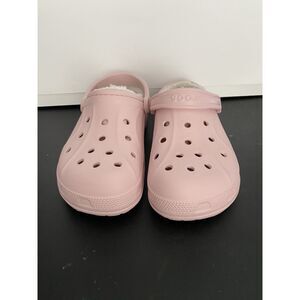 Crocs Pink Fuzzy Inside Women’s Size 10 Men's Size 8Pre-Owned